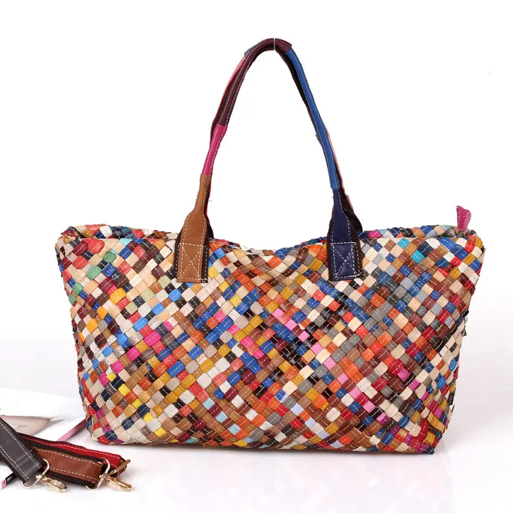 Hand-woven Bag Color Bag