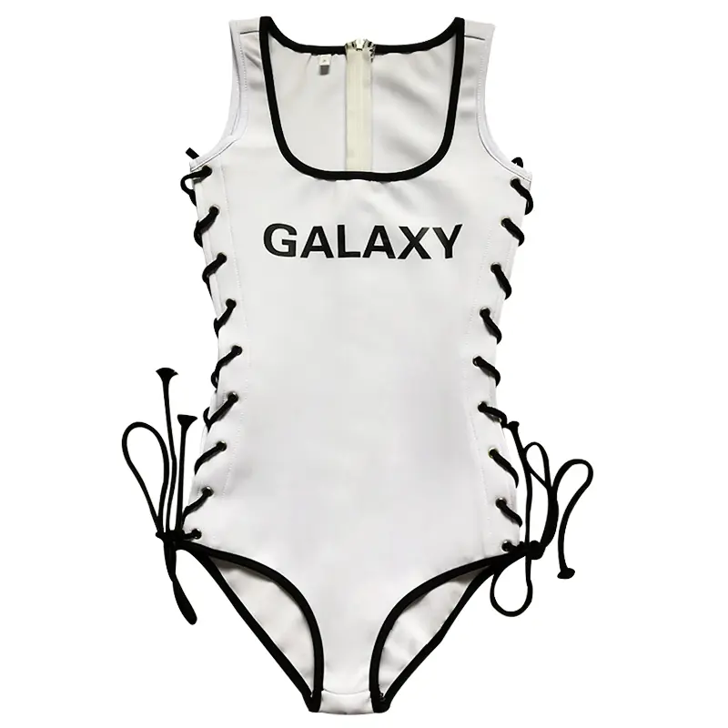 Clothing white strappy one-piece