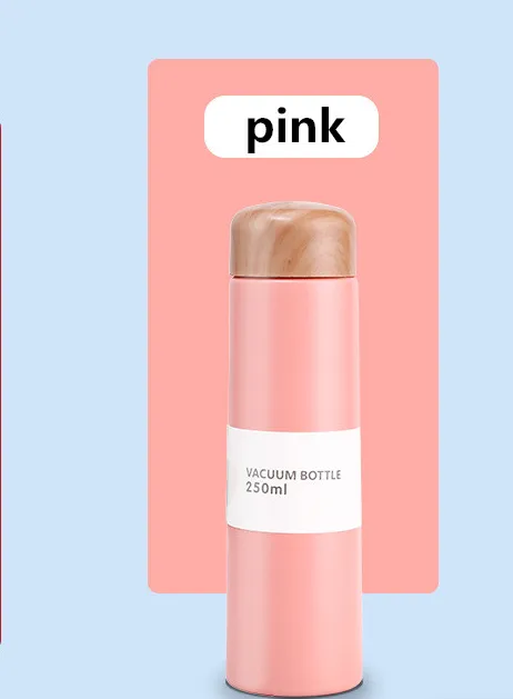 Vacuum double layer 304 stainless steel ultra small mini pocket thermos Pink - Shop at LoveMi