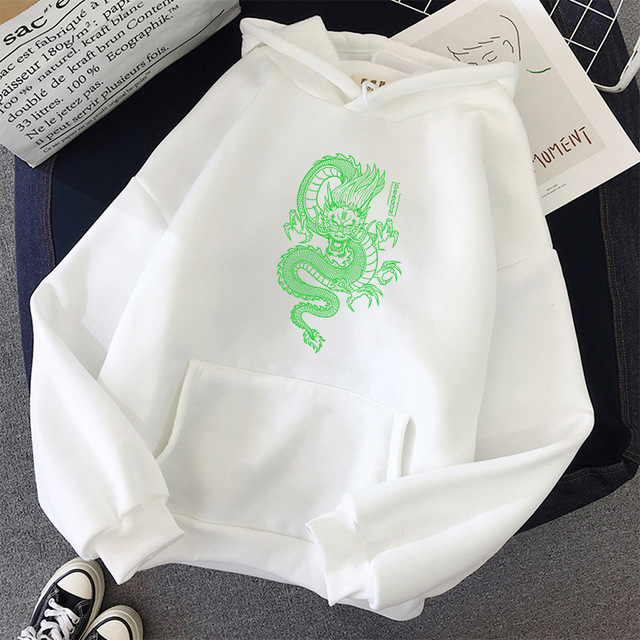 Title 8, Chinese dragon print hoodie