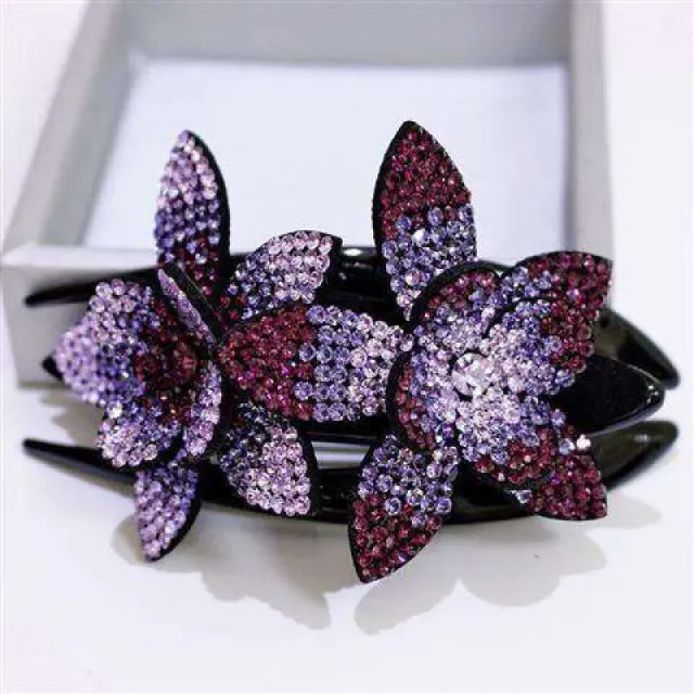 Elegant flower hairpin Purple - Shop at LoveMi