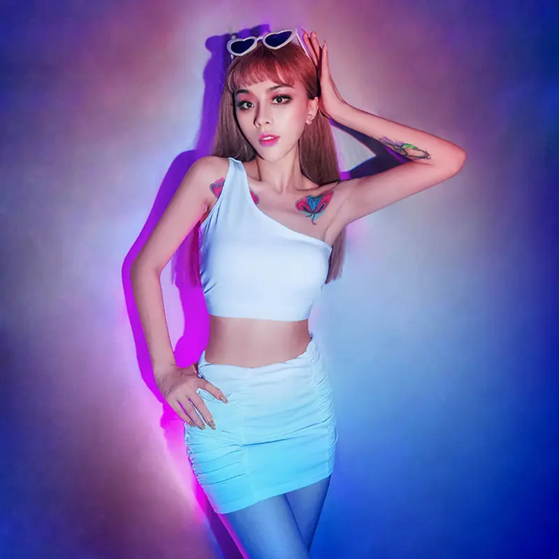 DJ stage costume female suit