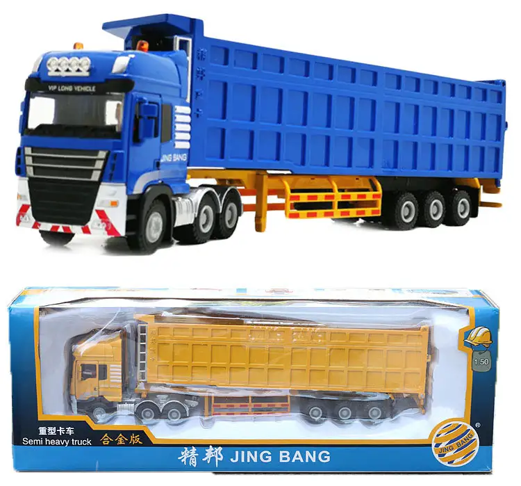 Alloy semi-trailer heavy transport truck