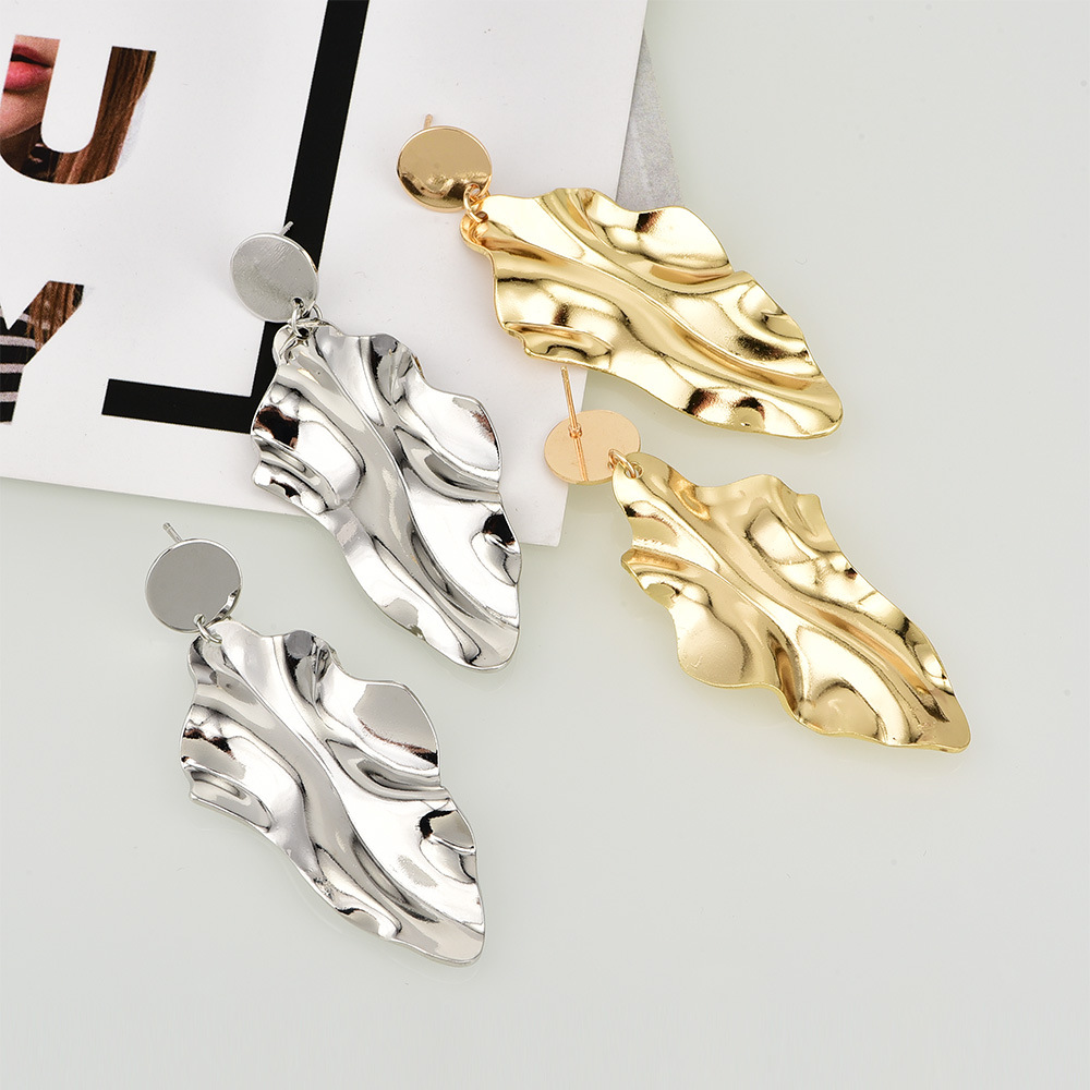 Irregular metal women's earrings earrings