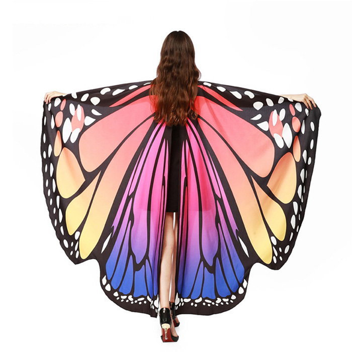 Printed Chiffon Butterfly Beach Towel