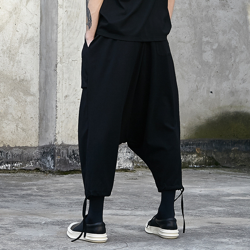 Drawstring Lantern Harem Pants