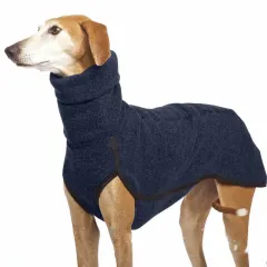 Newest Winter Big Dog Clothes for Medium Large Dogs Warm High Collar Pet Coat French Bulldog Pitbull Pullovers Mascotas Clothing - Dark Blue - View 1