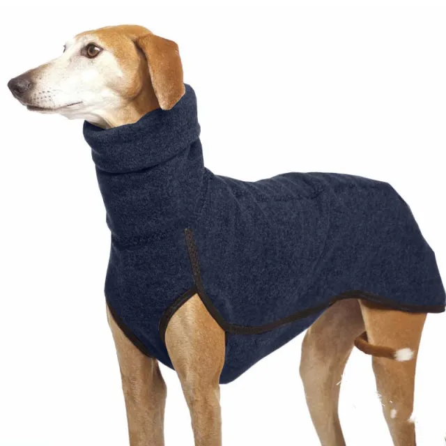 Newest Winter Big Dog Clothes for Medium Large Dogs Warm High Collar Pet Coat French Bulldog Pitbull Pullovers Mascotas Clothing Dark Blue - Shop at LoveMi