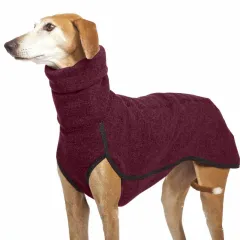 Newest Winter Big Dog Clothes for Medium Large Dogs Warm High Collar Pet Coat French Bulldog Pitbull Pullovers Mascotas Clothing - Dark Red - View 1
