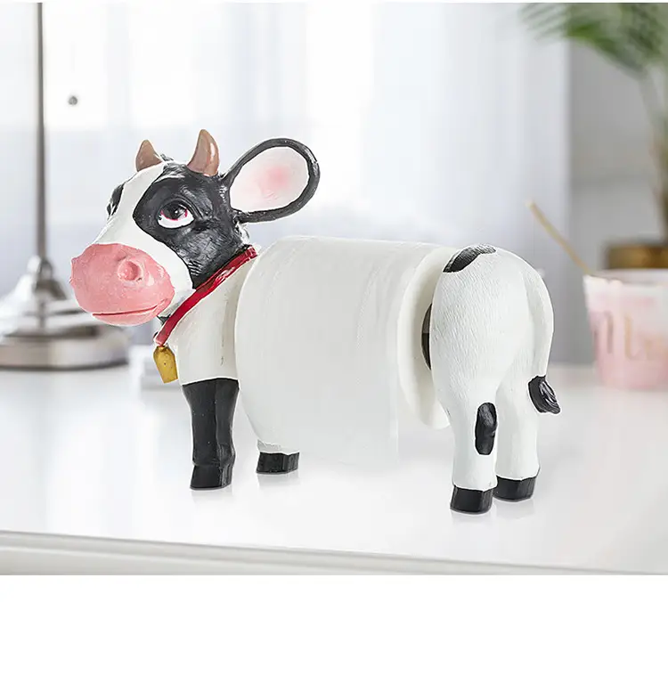 Tissue box animal face towel rack
