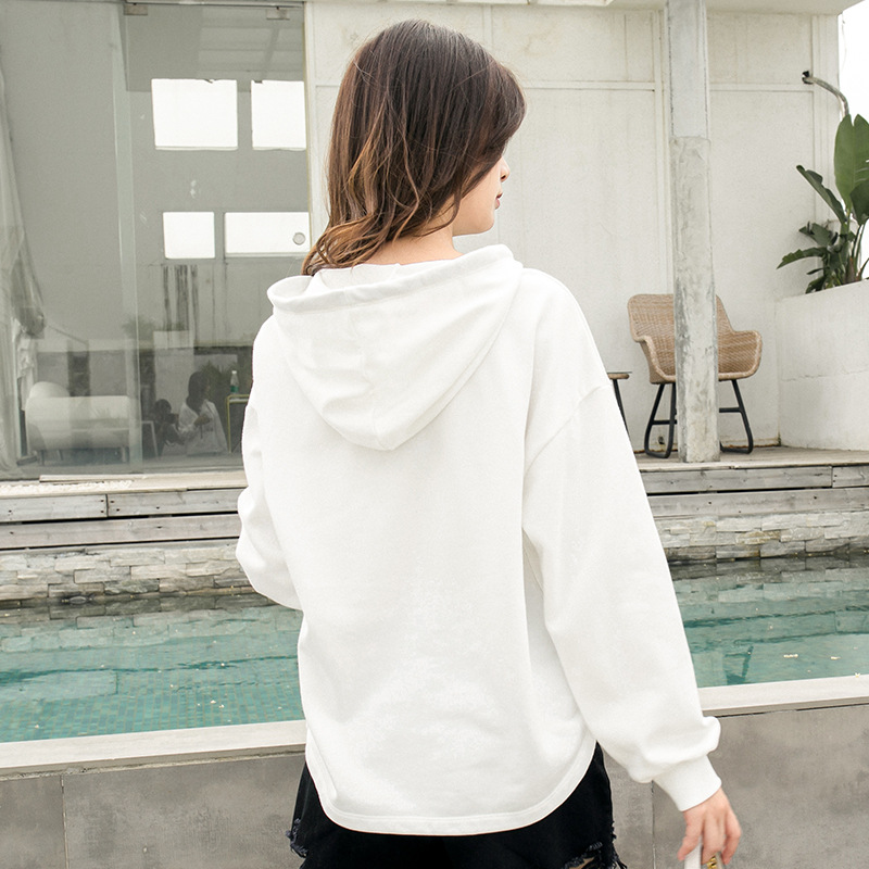 Title 4, Printed loose - fitting hoodie