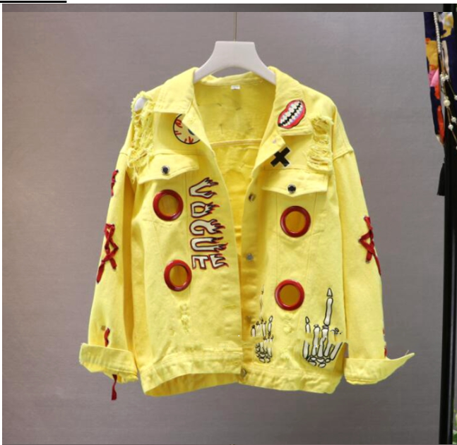 Title 1, Graffiti-printed denim jacket