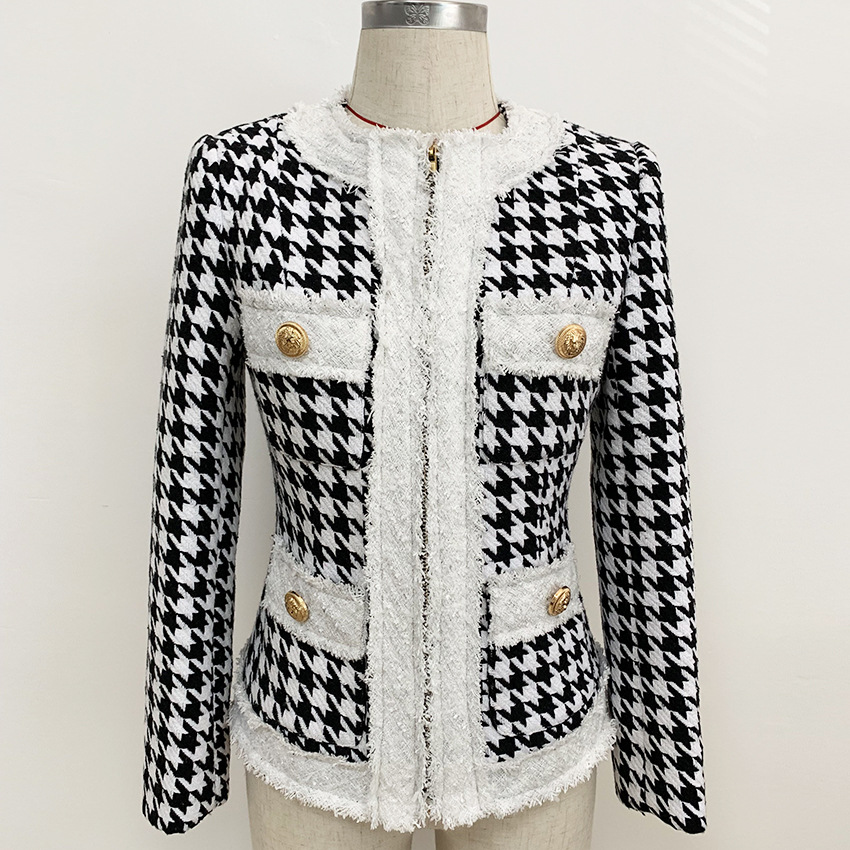 Title 4, Womens houndstooth jacket top