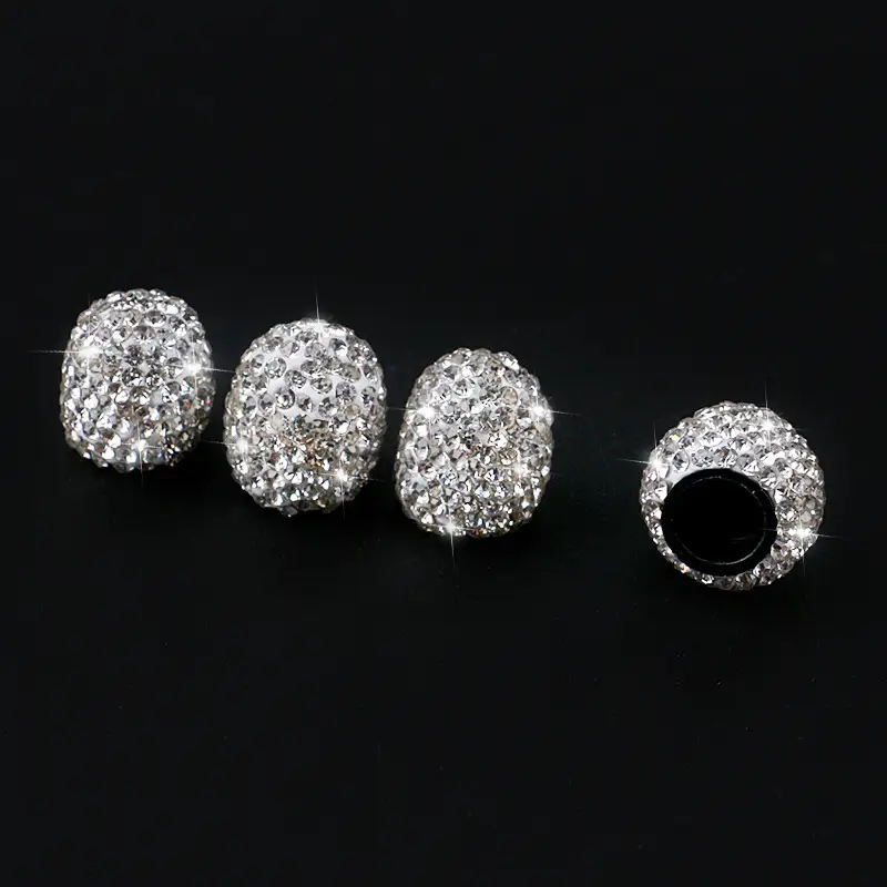 Crystal Tire Valve Caps (4 Pack)
