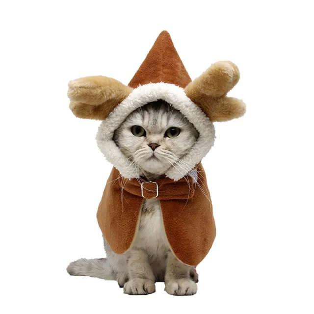 Cat cloak cold proof shawl cloak Coffee - Shop at LoveMi