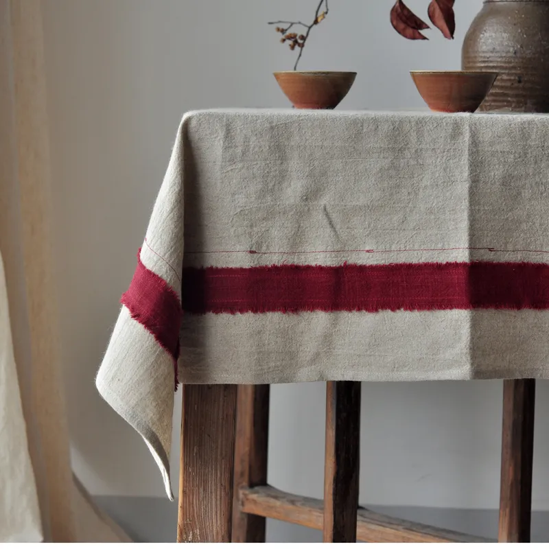Modern light luxury simple table cloth - Red