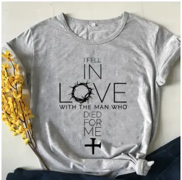 Love Print Casual T-shirt