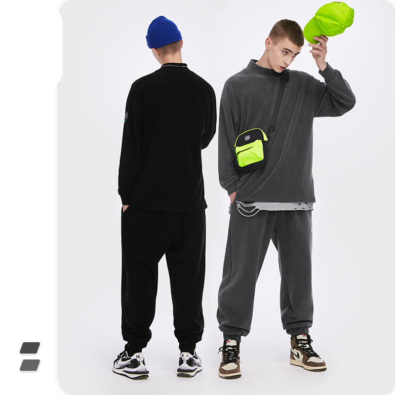 Men's Long Sleeve Half High Neck T-shirt