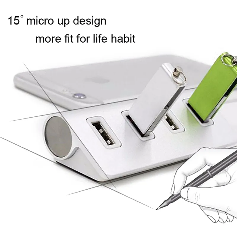 Compatible with Apple, Four-port USB 2.0 HUB