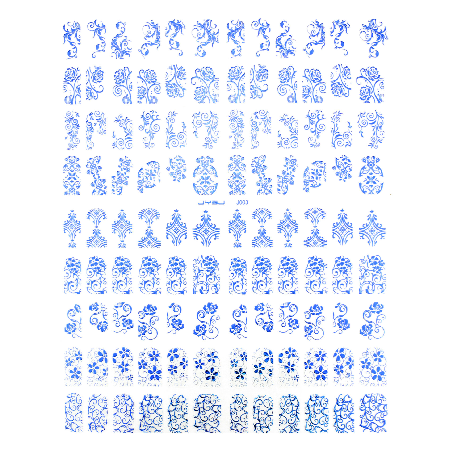 108 hot gold and silver stickers nail 3D stickers — foto 2