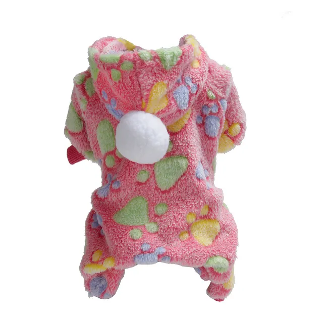 Flannel dog cotton padded coat Mei Red - Shop at LoveMi