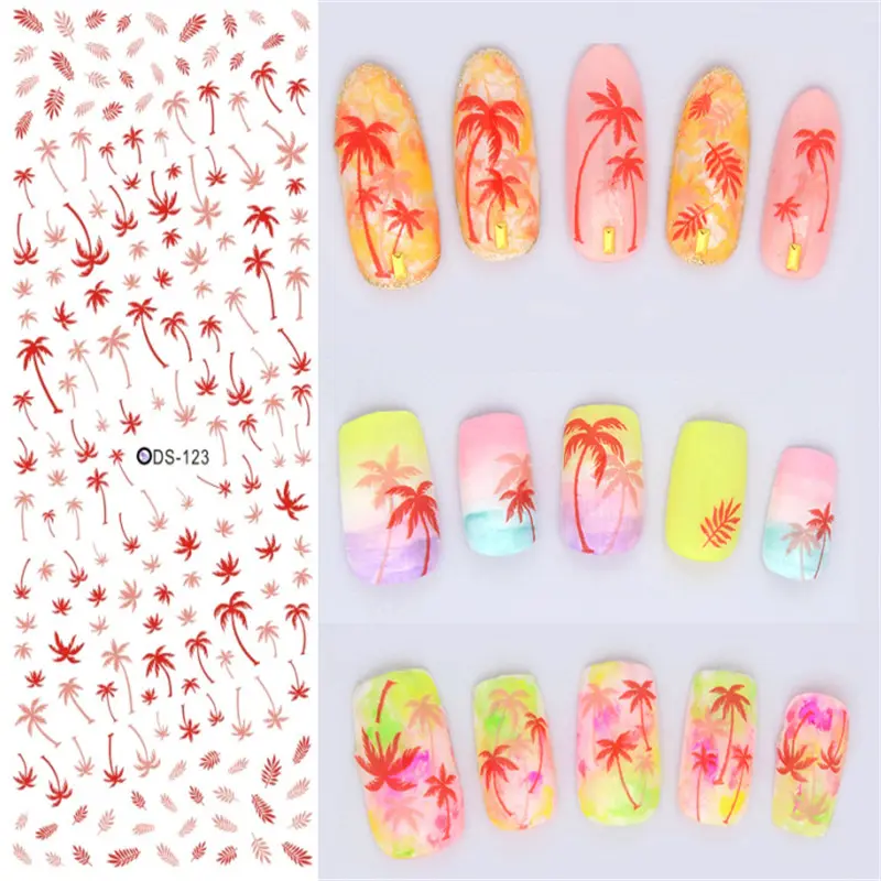 Watermark sticker decal nail