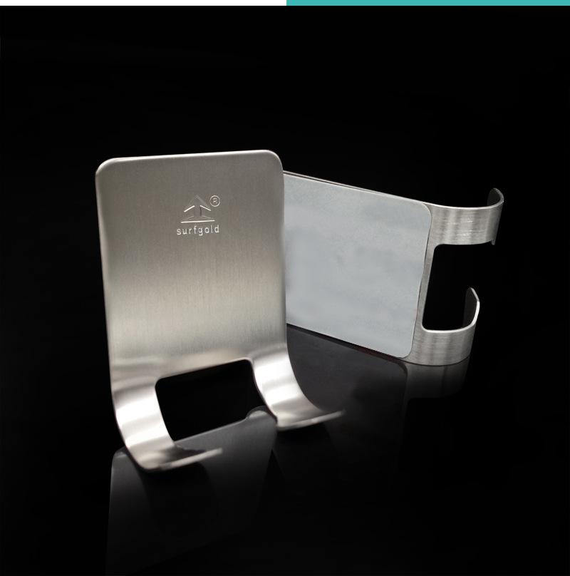 Stainless steel wall-mounted razor rack