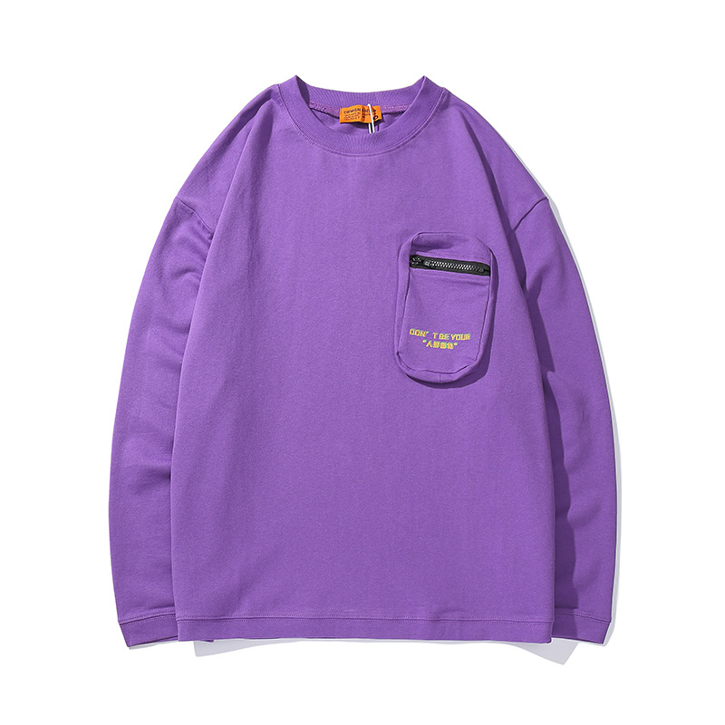 Title 5, Cat solid color round neck hoodie