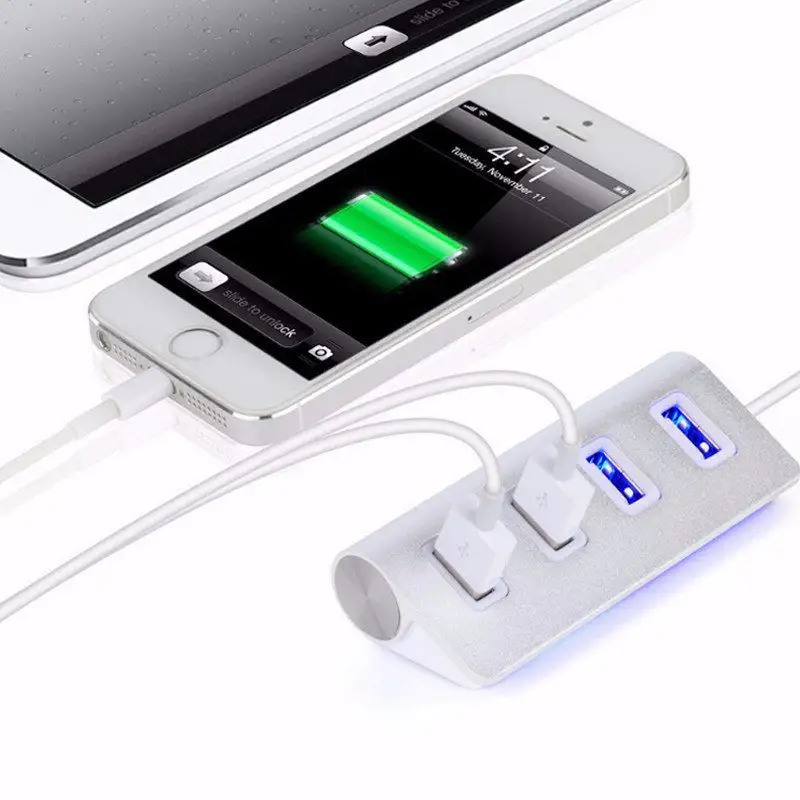 Compatible with Apple, Four-port USB 2.0 HUB