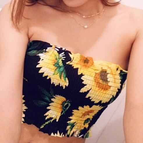 European and American sexy strapless tube top