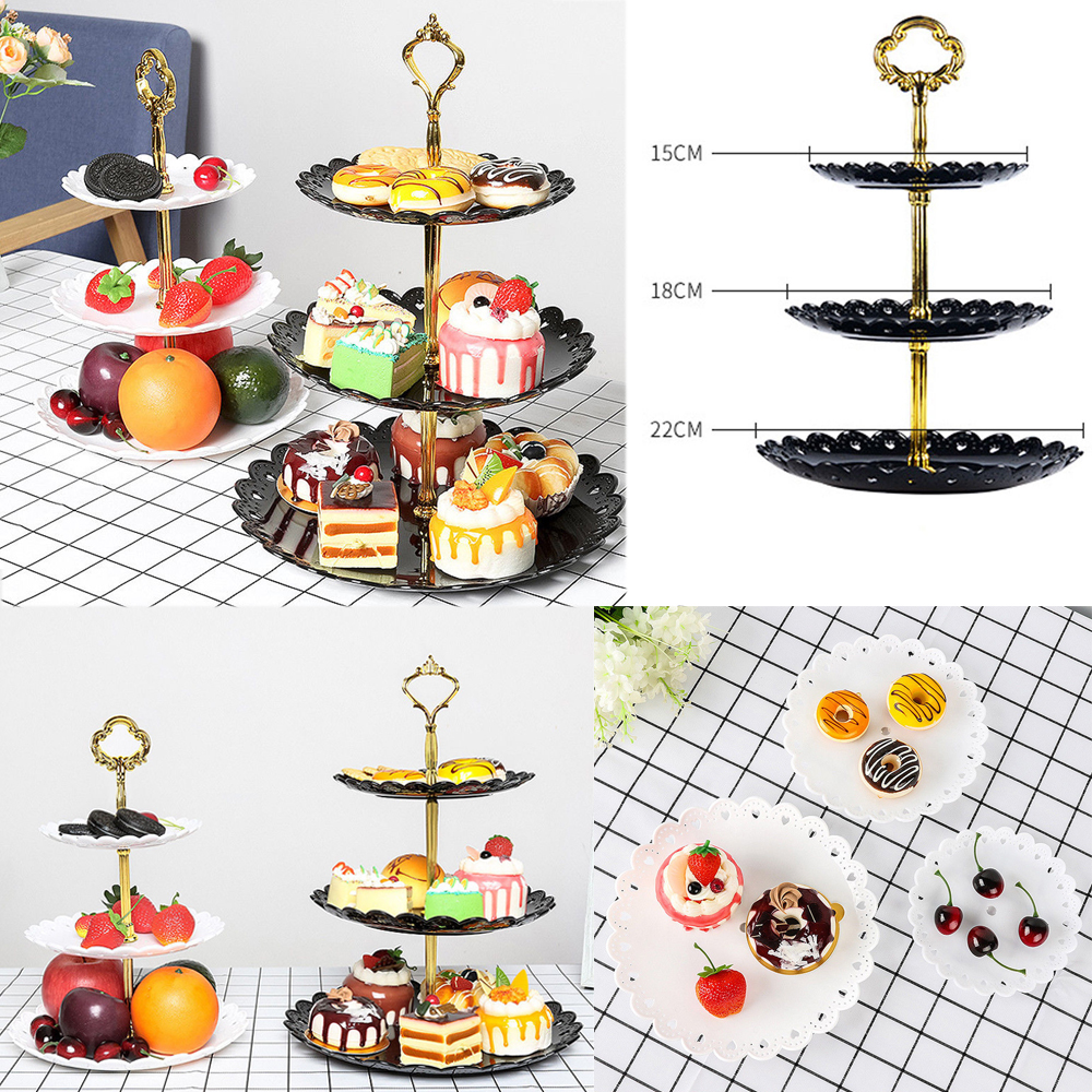 3-layer cake stand snack tray decoration tool — foto 7