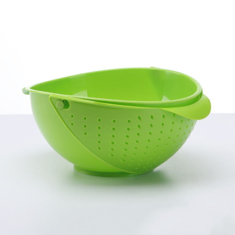 Flip lid drain basket