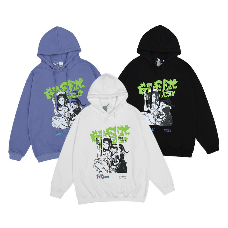 Harajuku Japanese cartoon print sweatshirt