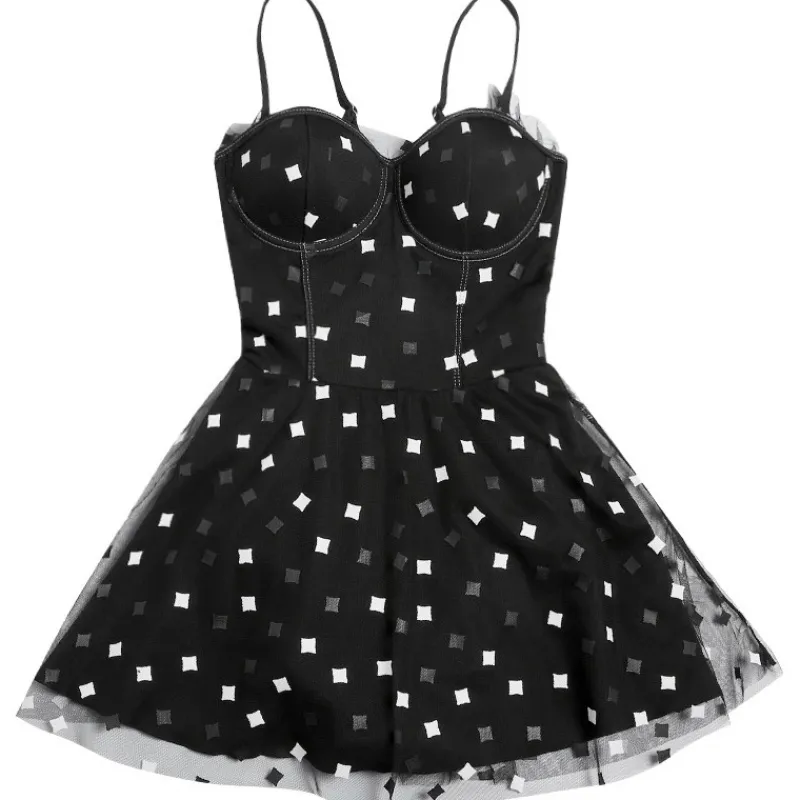 Sexy one-piece swimwear - Black