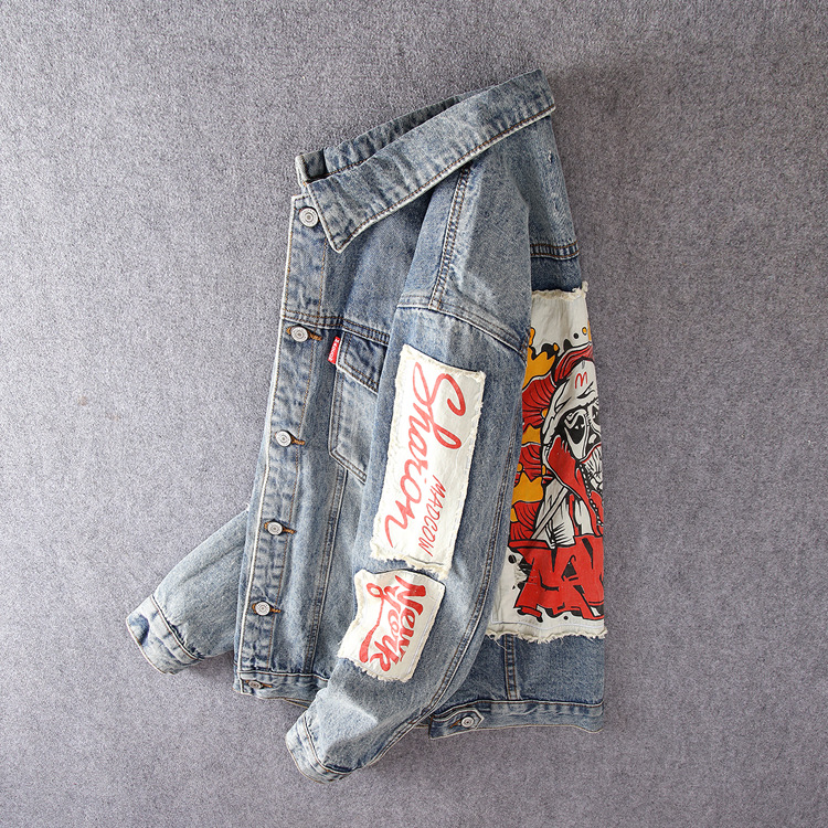 Spring and autumn men's denim jacket