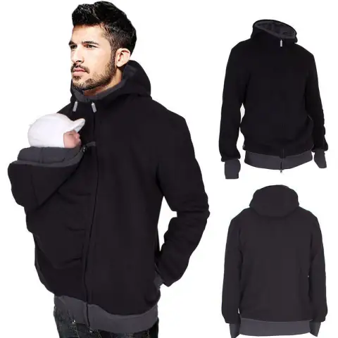 Two in One Multifunctional Kangaroo Dad Sweater