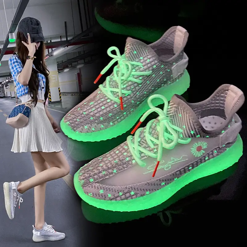 Women's gypsophila fluorescent sole sneakers