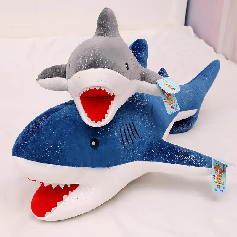 Star shark pillow plush toy
