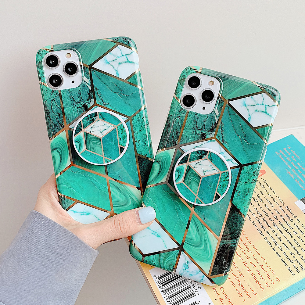 Compatible with Apple , Electroplating geometric phone case