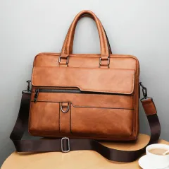 PREMIUM Leather Bag - Khaki - View 1