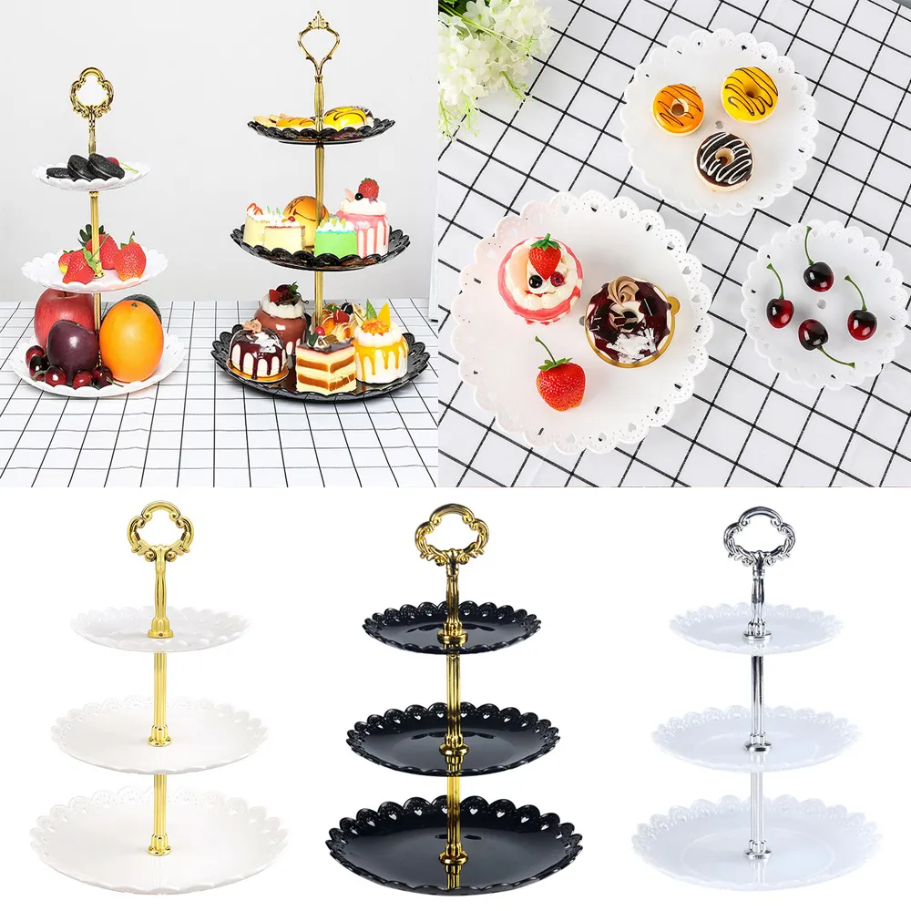 3-layer cake stand snack tray decoration