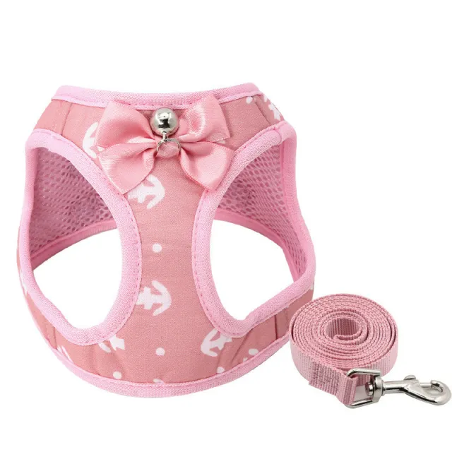 Pulling chest back cat walking rope Pink - Shop at LoveMi
