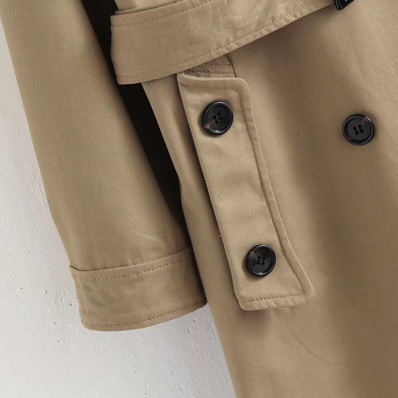 Title 3, Lange trenchcoat met dubbele rijs