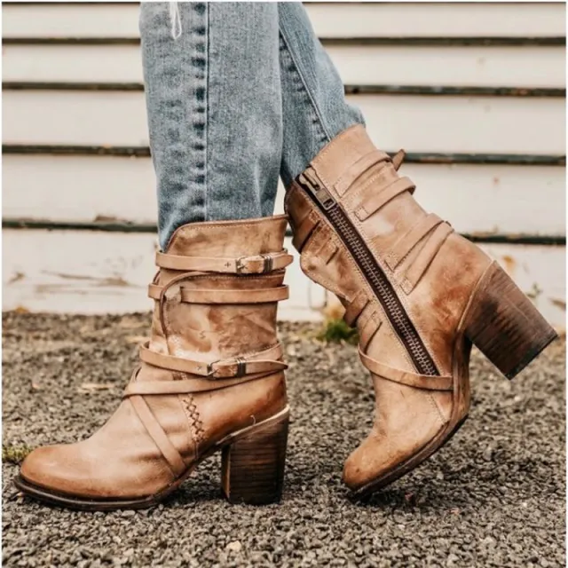 Ladies vintage boots Khaki - Shop at LoveMi