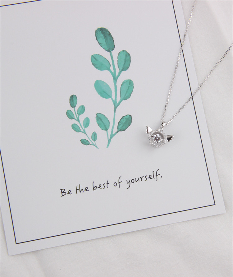 925 silver simple all-match necklace — foto 3