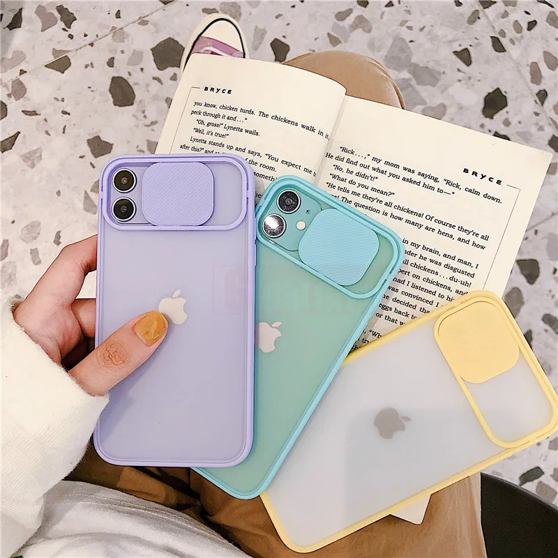 Frosted frame lens phone case