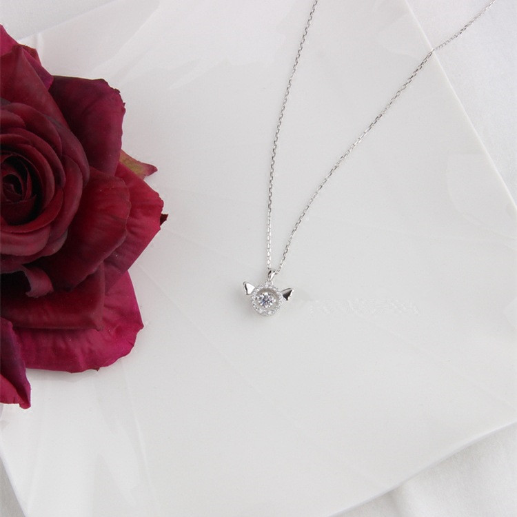 925 silver simple all-match necklace — foto 2