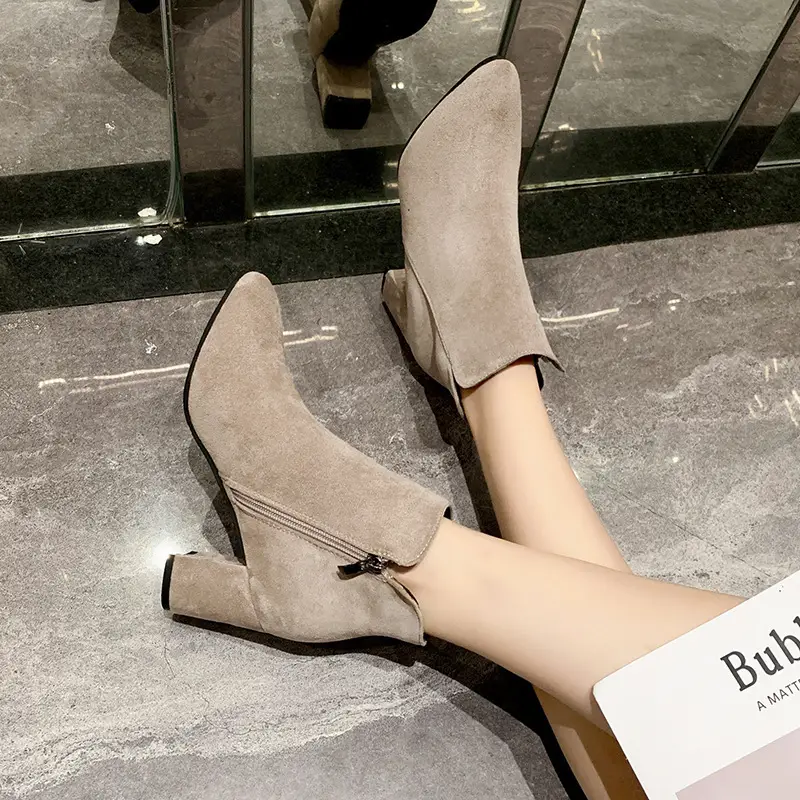 Women's Frosted High Heel Boots