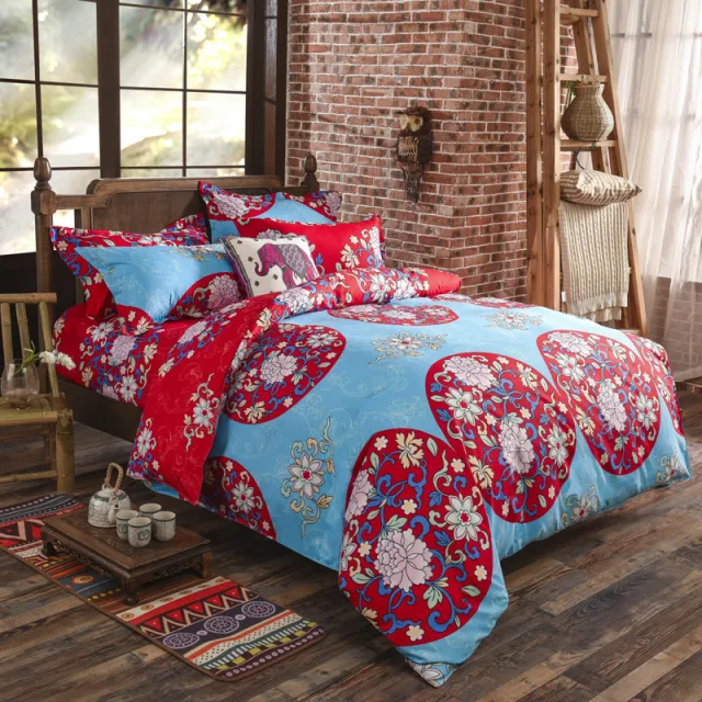 Three piece Set Of Ethnic Printing On Polyester Bed D1.2M - Shop at LoveMi