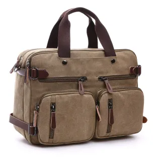 Casual canvas bag - Khaki
